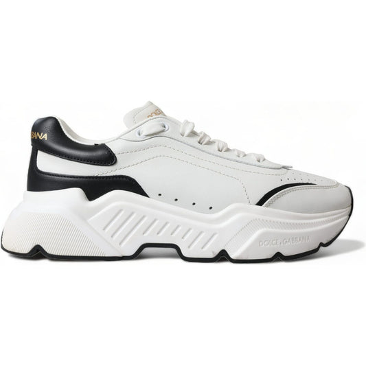 Dolce & Gabbana White Black Low Top Daymaster Sneakers Shoes