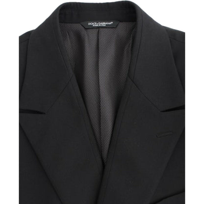 Dolce & Gabbana Black wool slim fit blazer
