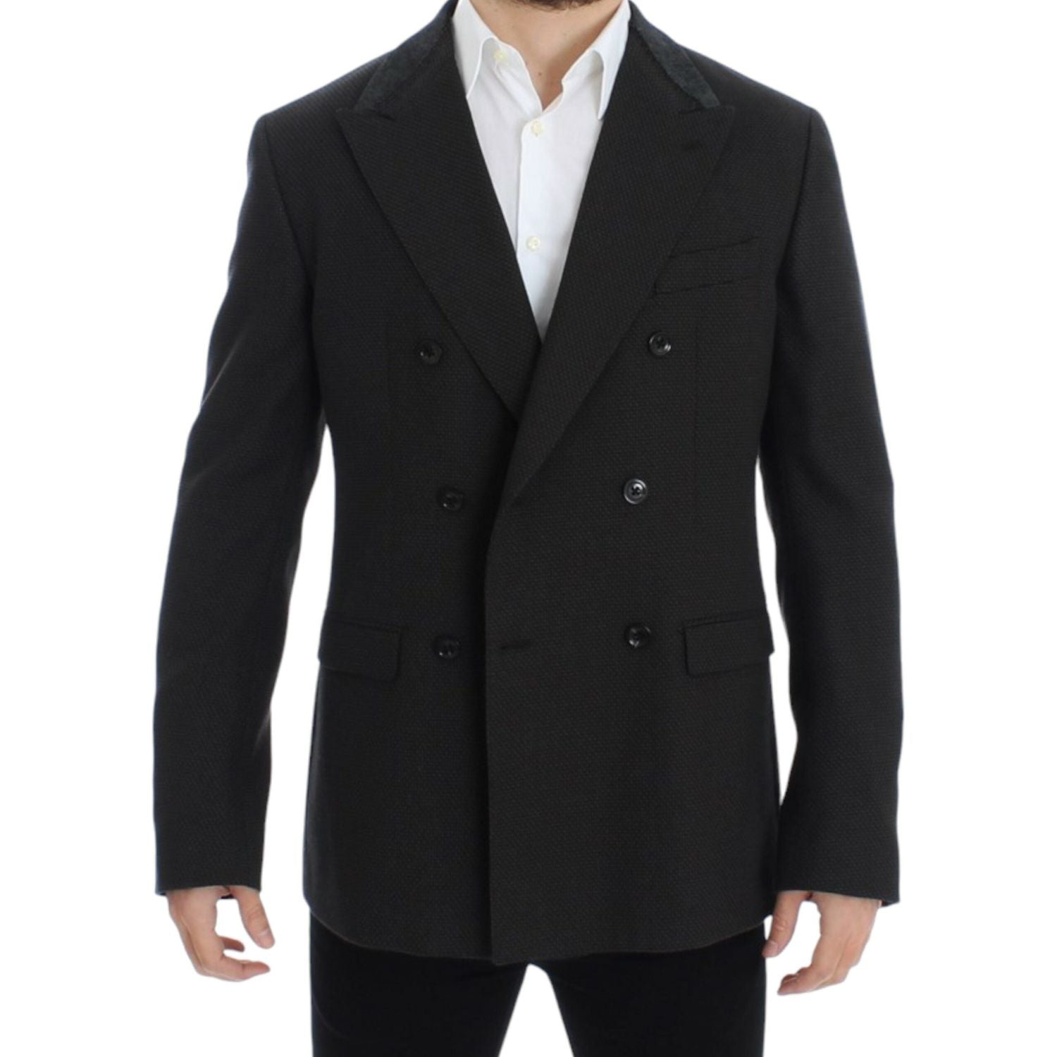 Dolce & Gabbana Brown wool slim fit blazer