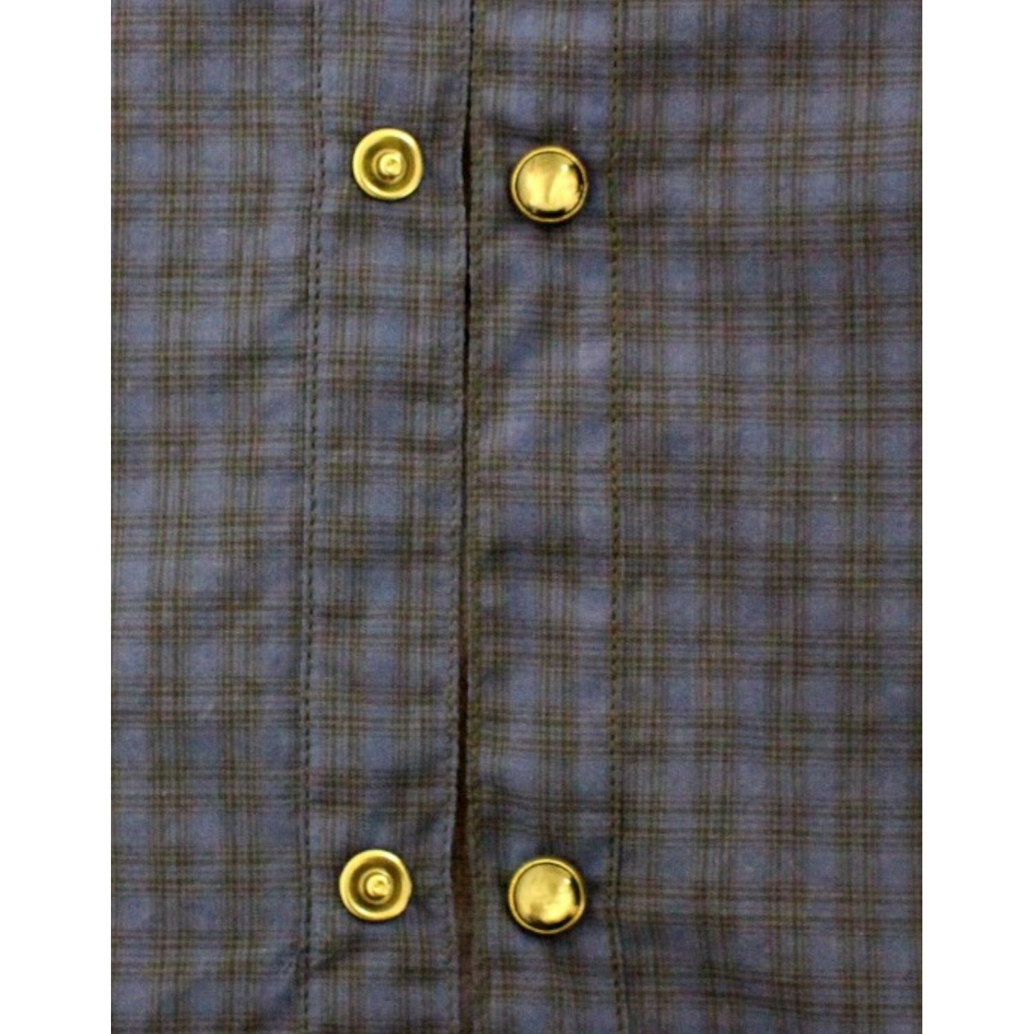 Costume National Blue checkered cotton shirt