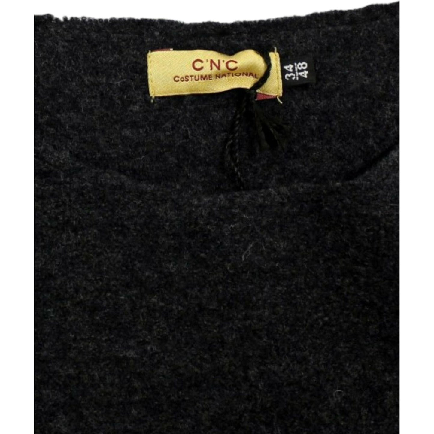 Costume National Gray wool crewneck sweater