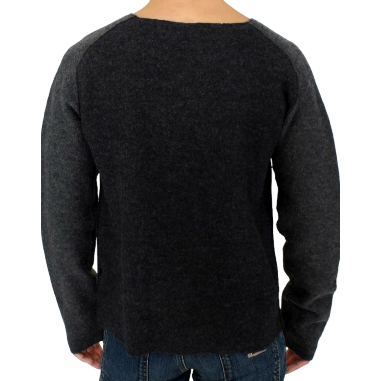 Costume National Gray wool crewneck sweater