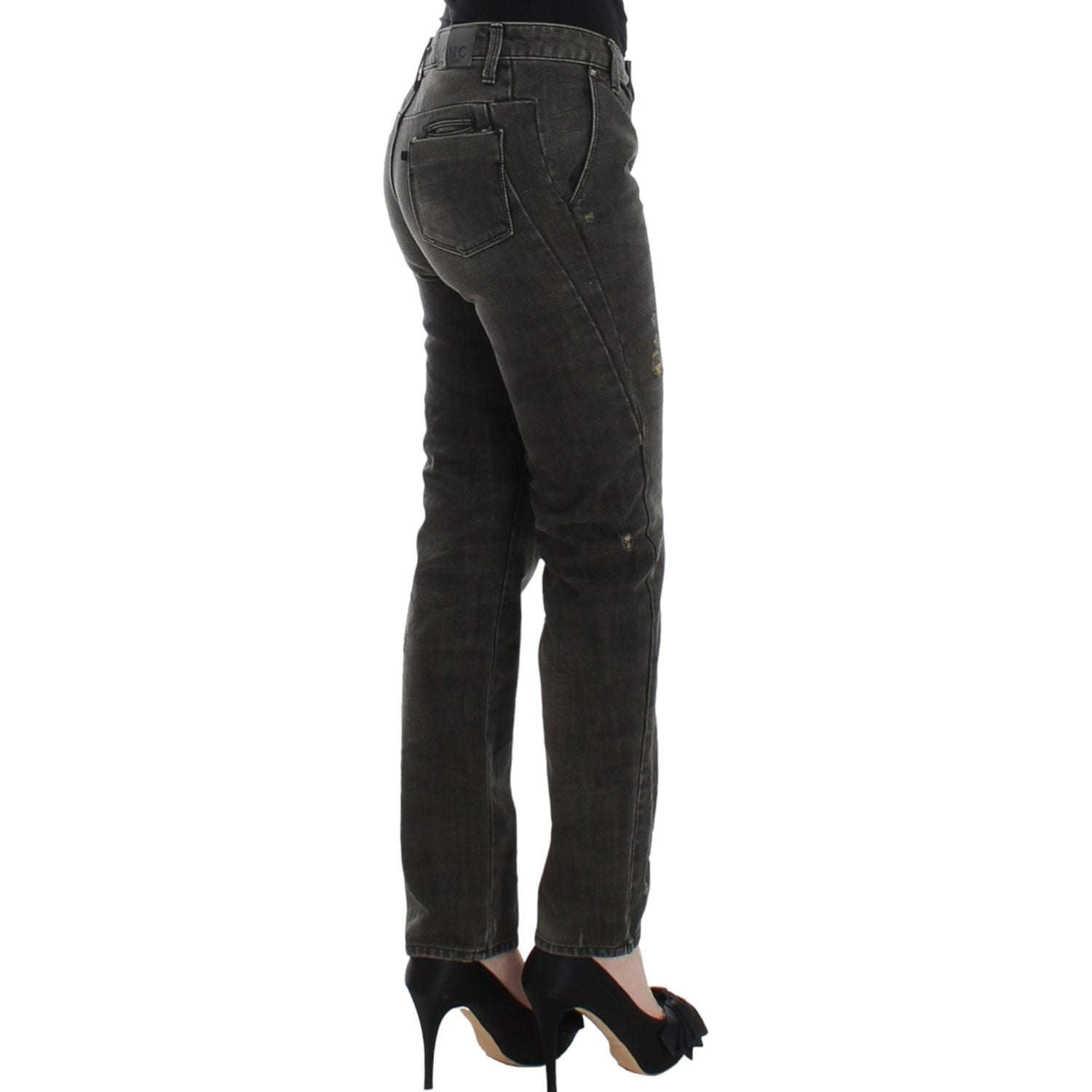 Costume National Gray distressed jeans