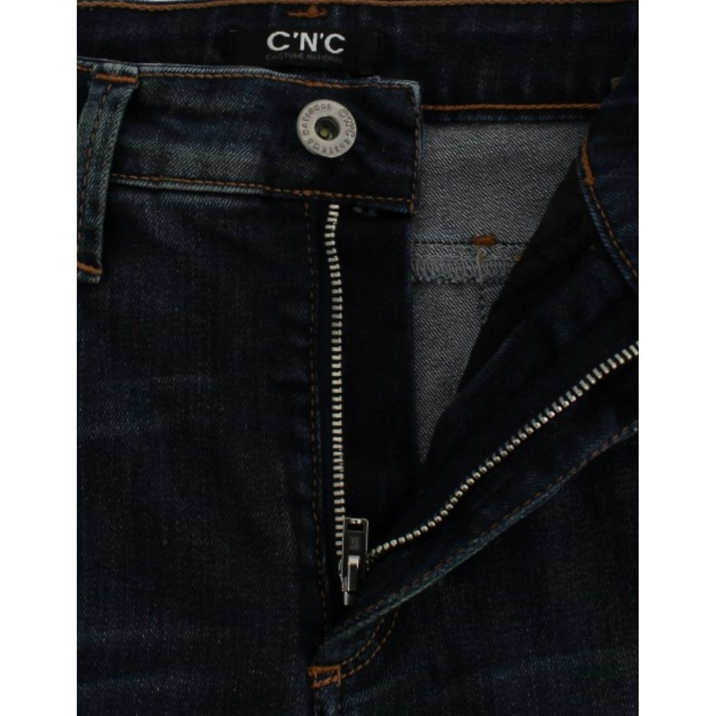 Costume National Blue straight leg jeans