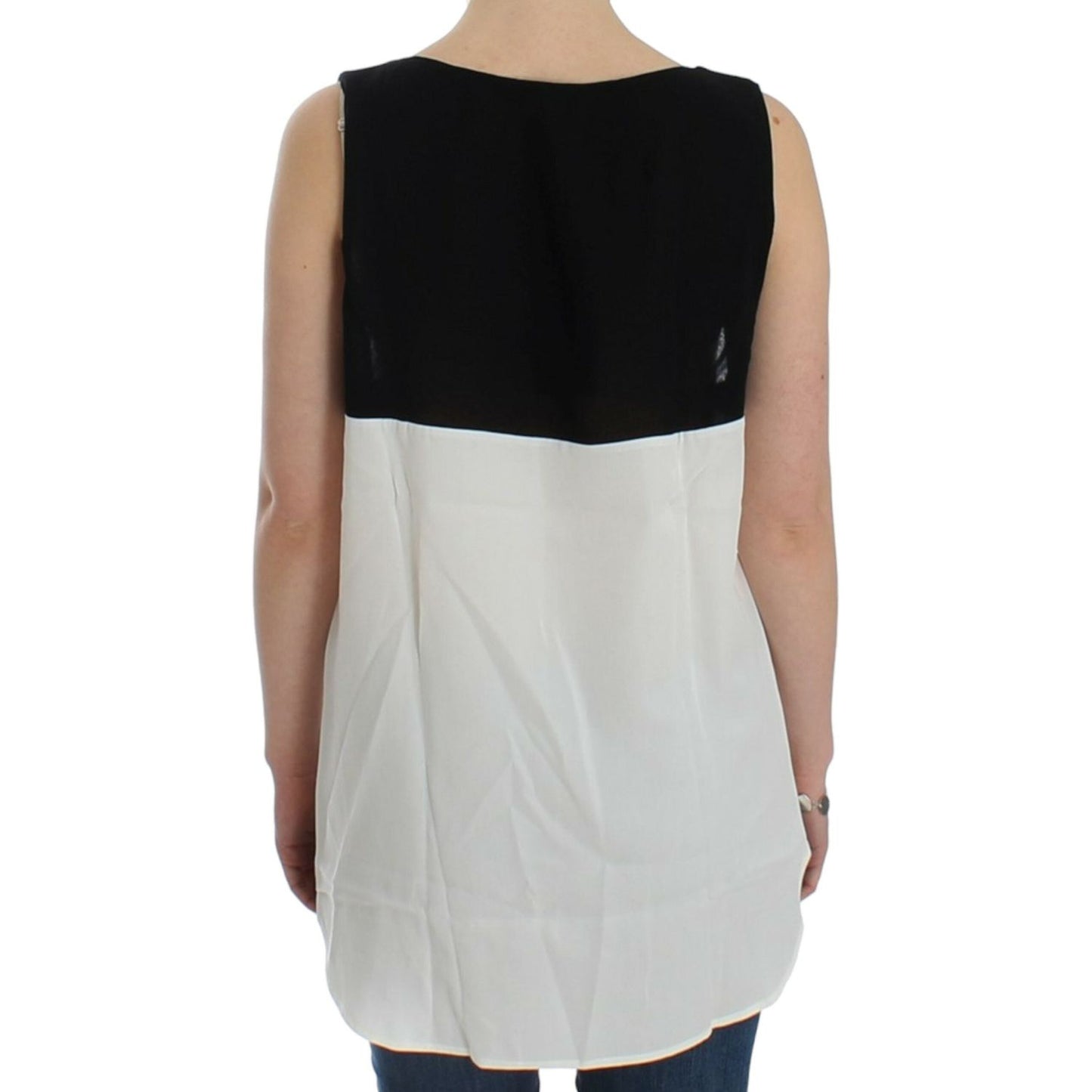 Costume National White sleeveless top