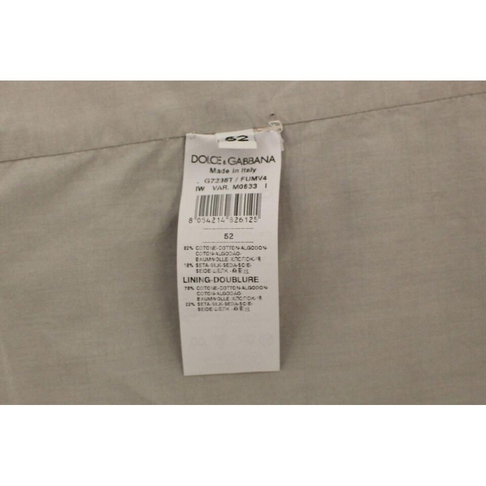 Dolce & Gabbana Beige Cotton Silk Blend Dress Vest Blazer