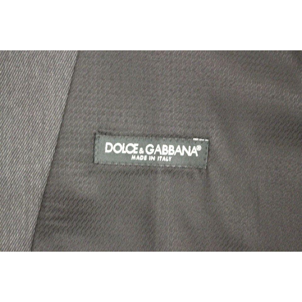 Dolce & Gabbana Gray Wool Formal Dress Vest Gilet Weste