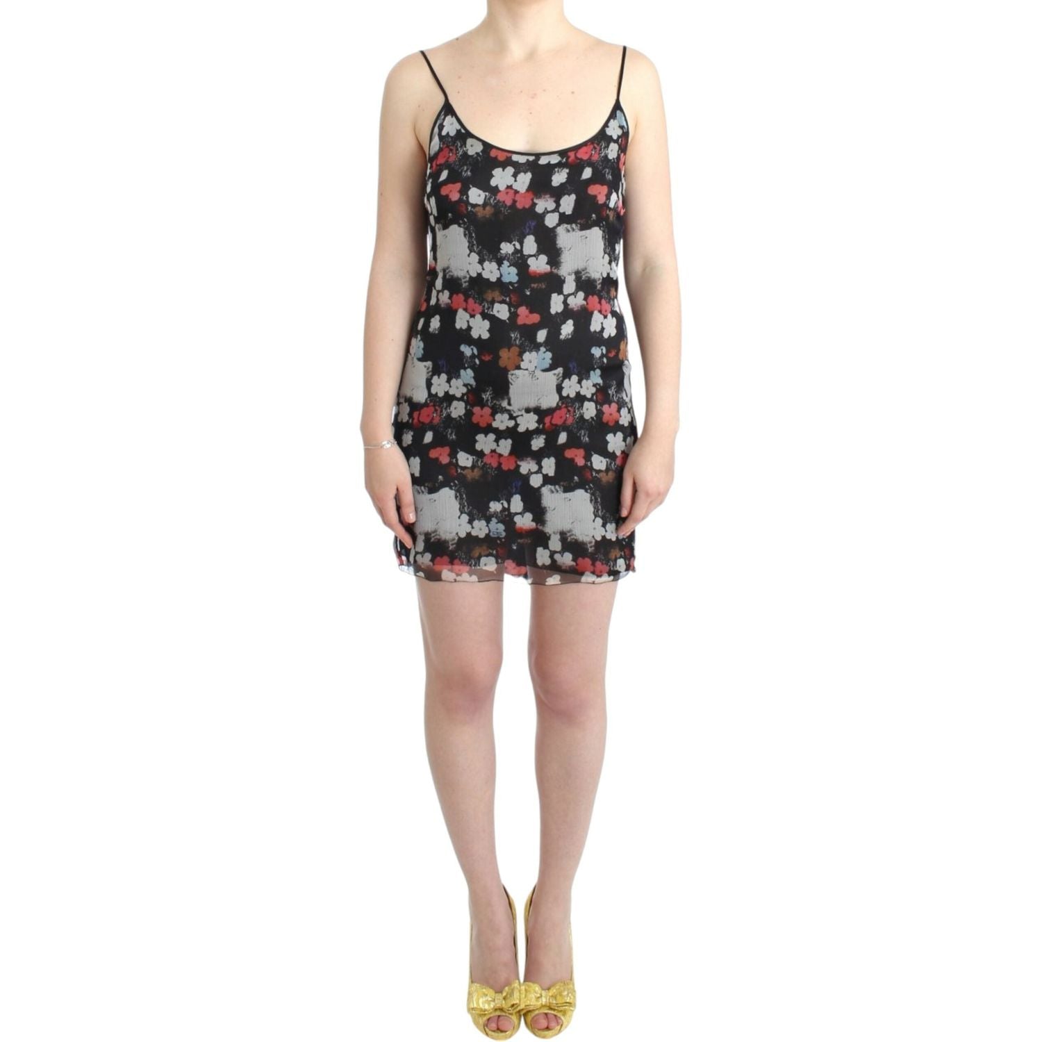 Costume National Floral silk mini dress