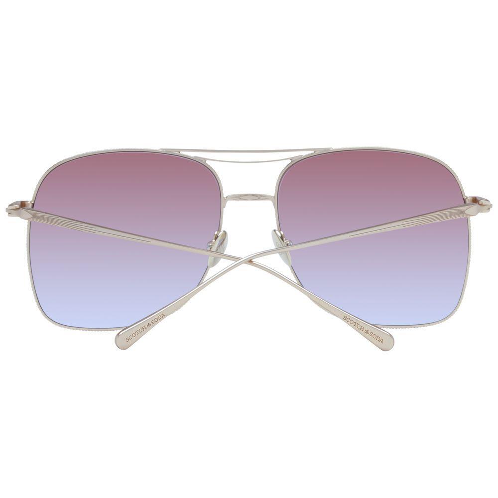 Scotch & Soda Gold Stainless Steel Sunglasses