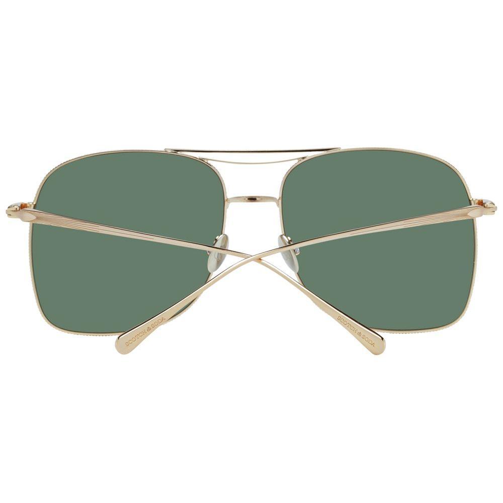 Scotch & Soda Gold Stainless Steel Sunglasses
