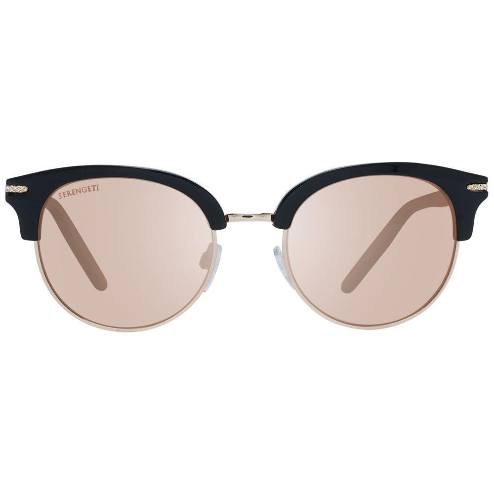 Serengeti Black Acetate & Metal Sunglasses