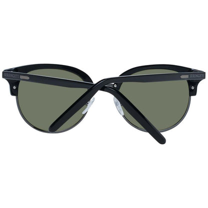 Serengeti Black Acetate & Metal Sunglasses