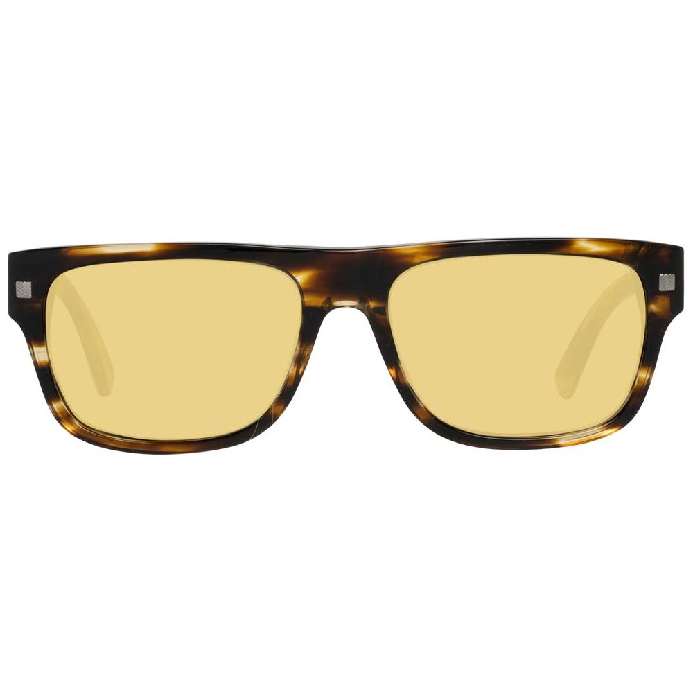 Ermenegildo Zegna Brown Men Sunglasses