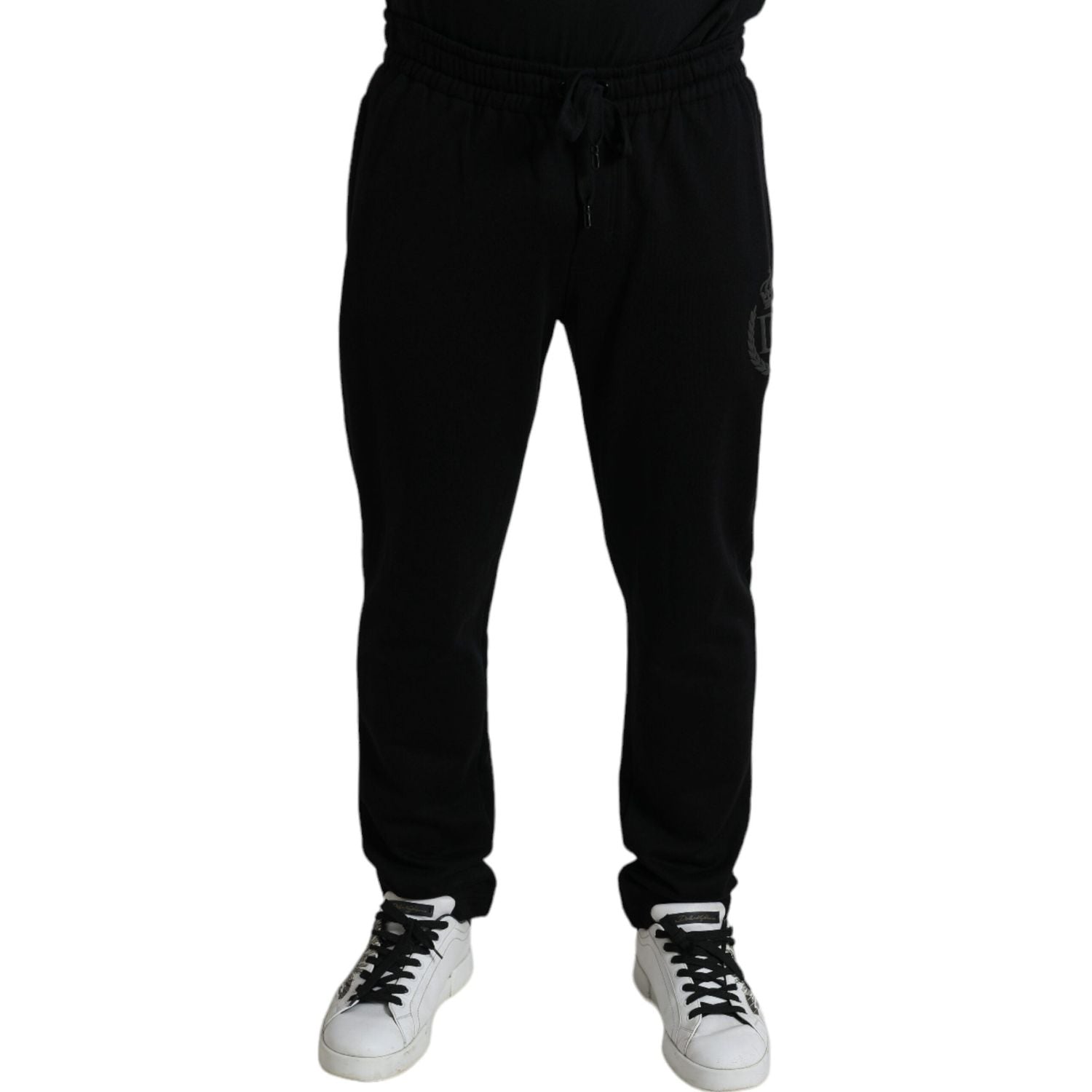 Dolce & Gabbana Black DG Logo Skinny Jogger Sweatpants Pants