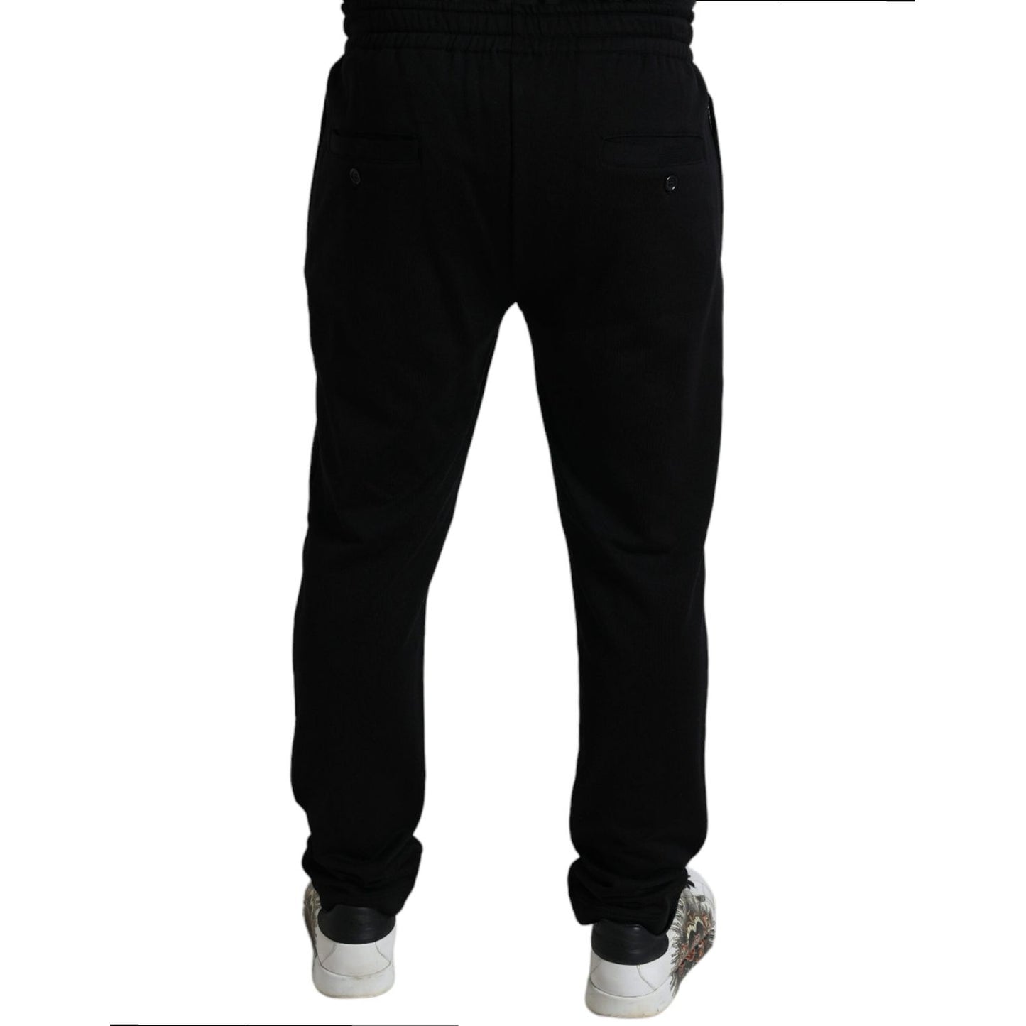 Dolce & Gabbana Black DG Logo Skinny Jogger Sweatpants Pants
