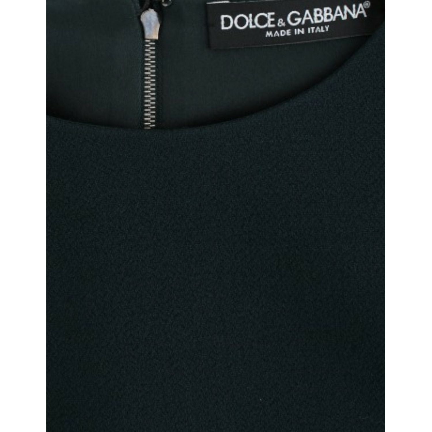 Dolce & Gabbana Green 3/4 sleeve wool blouse