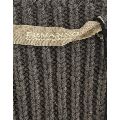 Ermanno Scervino Gray Knit Top Knitted Sweater Merino Wool 15% viscose,17% polyamide,1728,25% merino wool,67345645728,Clothing,Ermanno Scervino,Gray,IT40 | XS,IT42 | S,Material: 43% acrylic,New with tags,Sleeveless - T-Shirts - Clothing,T-Shirts - Clothin