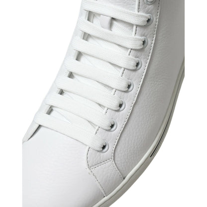 Dolce & Gabbana White Saint Tropez High Top Men Sneakers Shoes