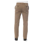 Trussardi Brown Cotton Men Trouser Trussardi Dim Gray