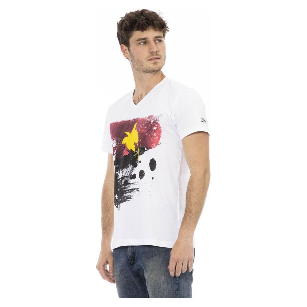 Trussardi Action White Cotton T-Shirt