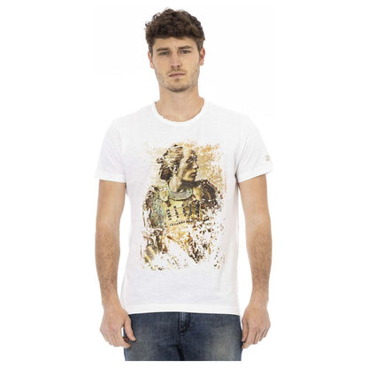 Trussardi Action White Cotton Men T-Shirt