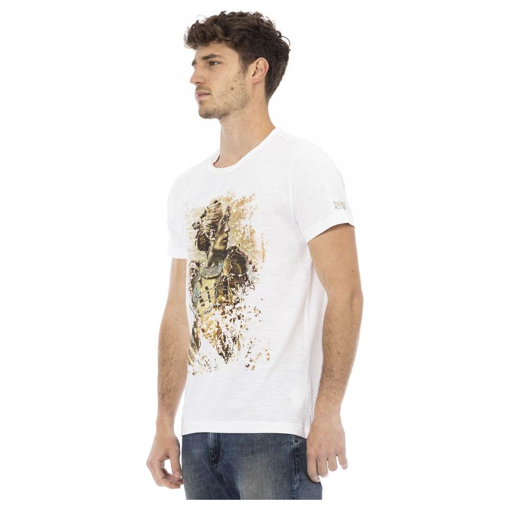 Trussardi Action White Cotton Men T-Shirt