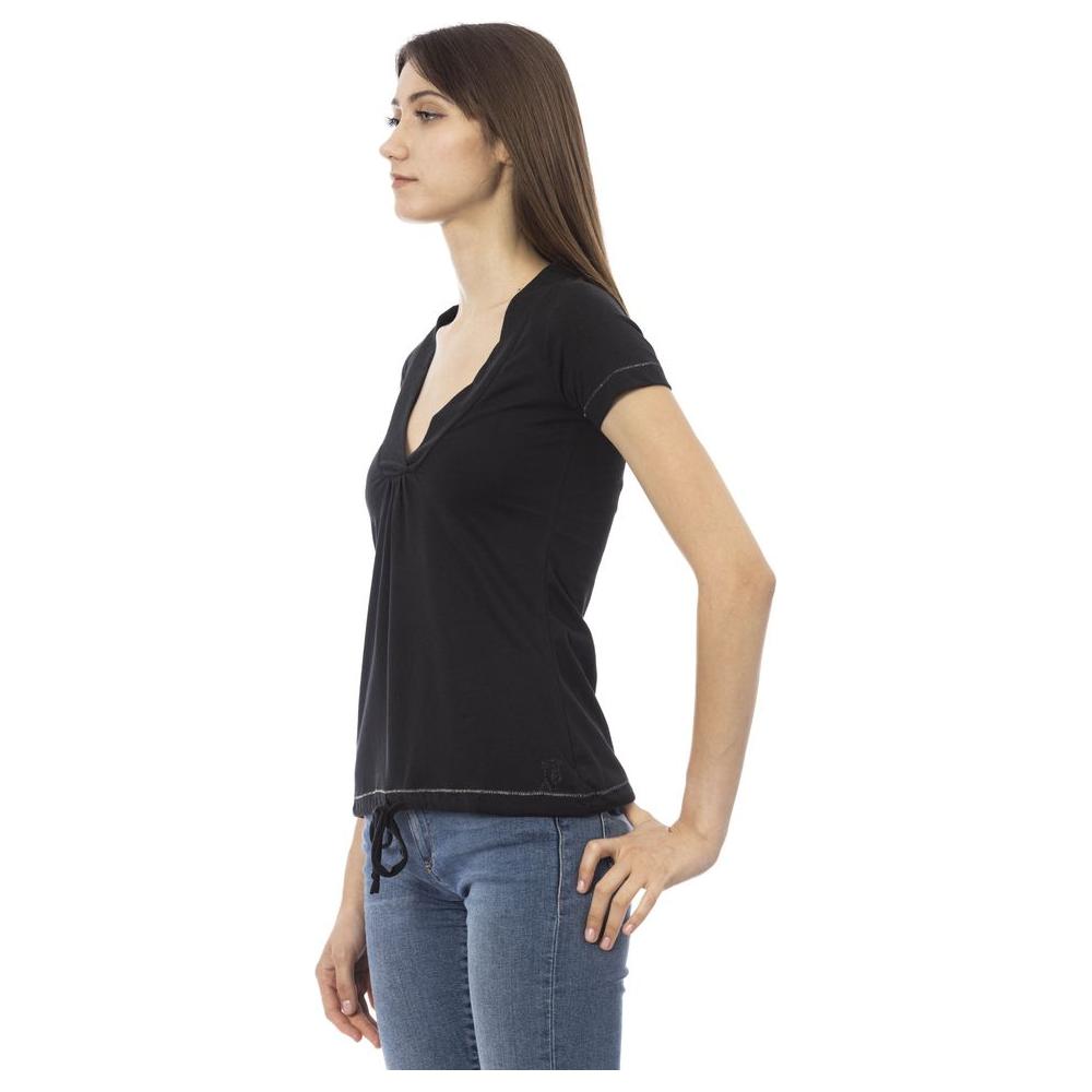Trussardi Action Black Cotton Women T-Shirt