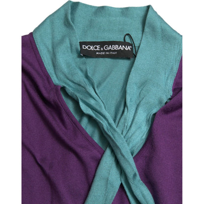 Dolce & Gabbana Multicolor Bow Fastening Pullover Sweater
