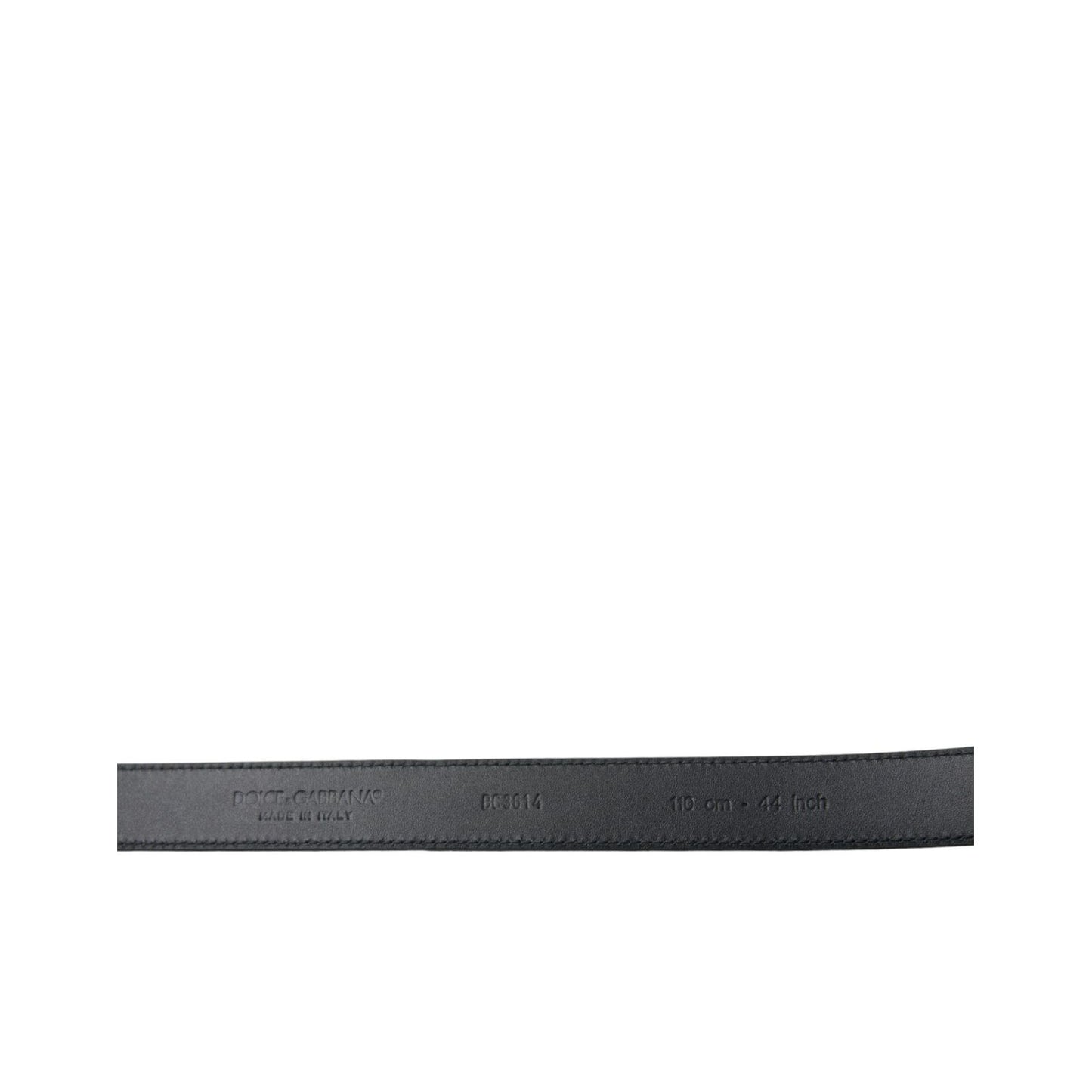Dolce & Gabbana Black Suede Leather Gold Metal Buckle Belt
