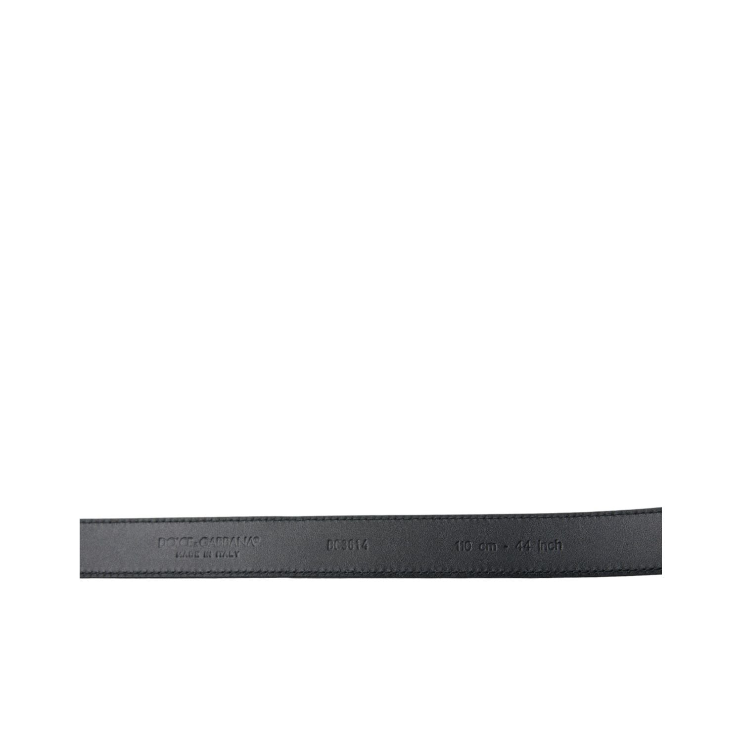 Dolce & Gabbana Black Suede Leather Gold Metal Buckle Belt