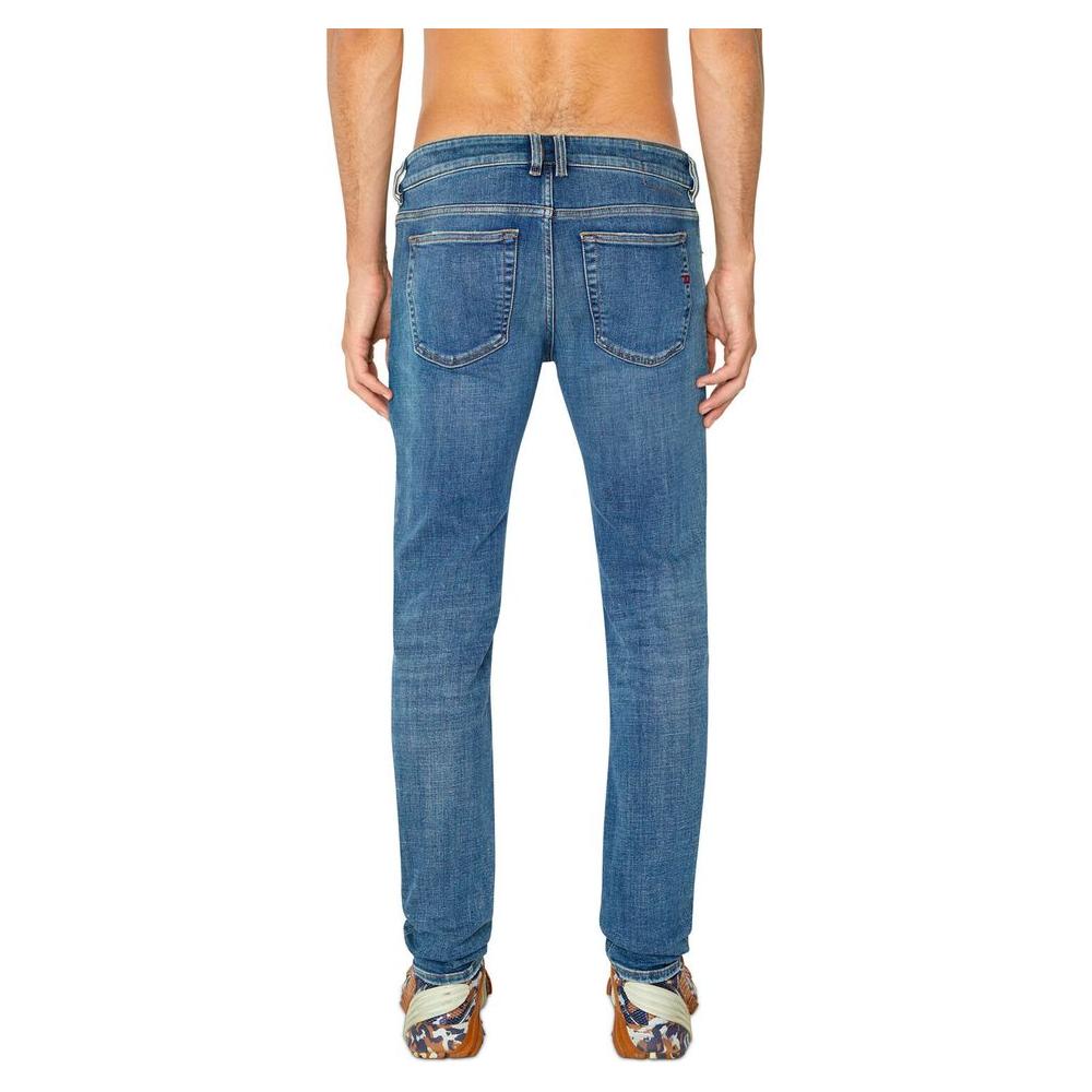 Diesel Blue Cotton Men Skinny Jean