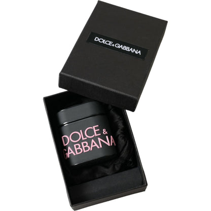 Dolce & Gabbana Black Pink Silicone Embossed Logo Airpods Case