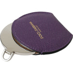Dolce & Gabbana Elegant Purple Leather Mirror Holder Dolce & Gabbana Dark Slate Gray