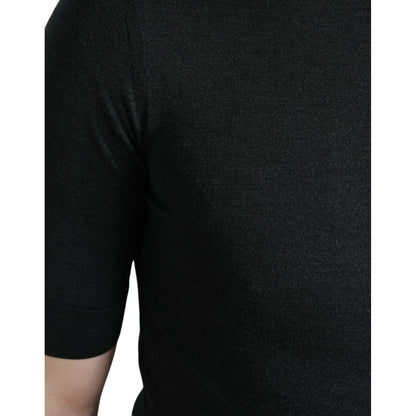 Dolce & Gabbana Dark Gray Crew Neck Short Sleeves T-shirt