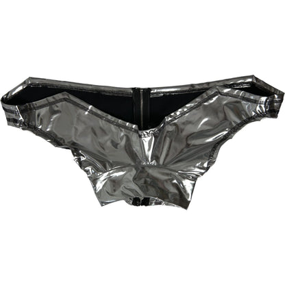 Dolce & Gabbana Silver Polyester Stretch Top