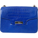 Balenciaga Chic Alligator Skin Chain Shoulder Bag Balenciaga Dark Slate Blue