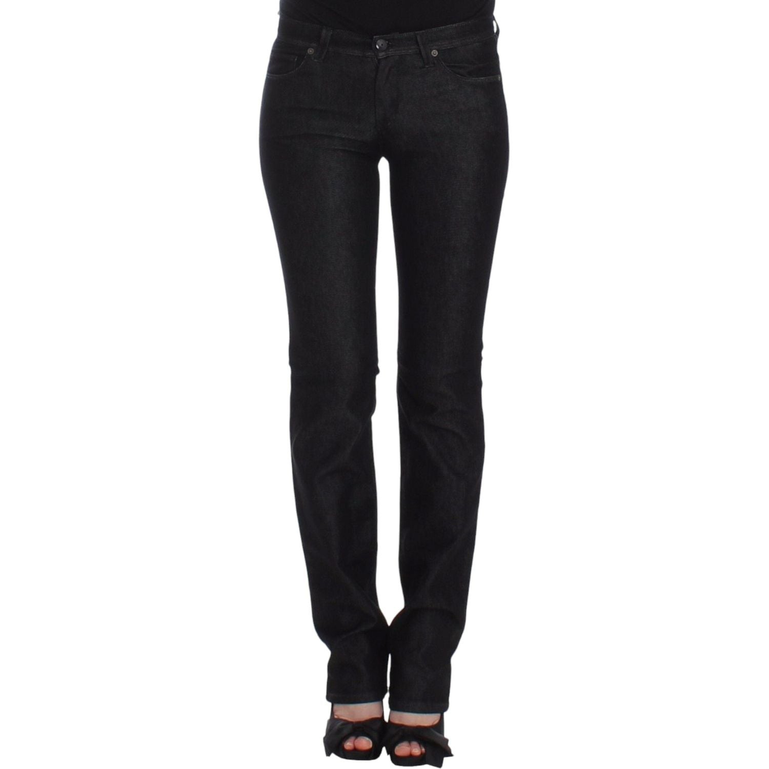 Ermanno Scervino Black Slim Jeans Denim Pants Skinny Leg Stretch
