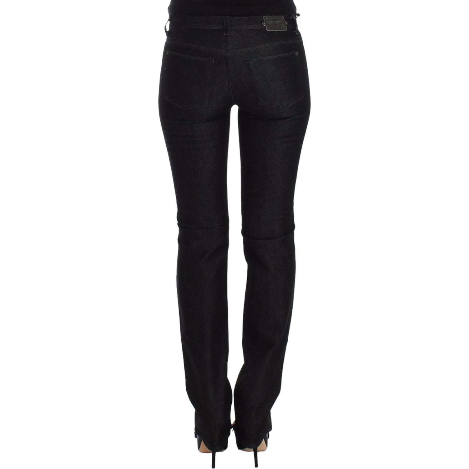 Ermanno Scervino Black Slim Jeans Denim Pants Skinny Leg Stretch