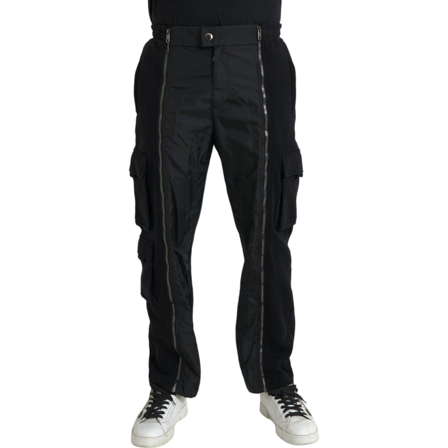 Dolce & Gabbana Black Cotton Blend Skinny Pants