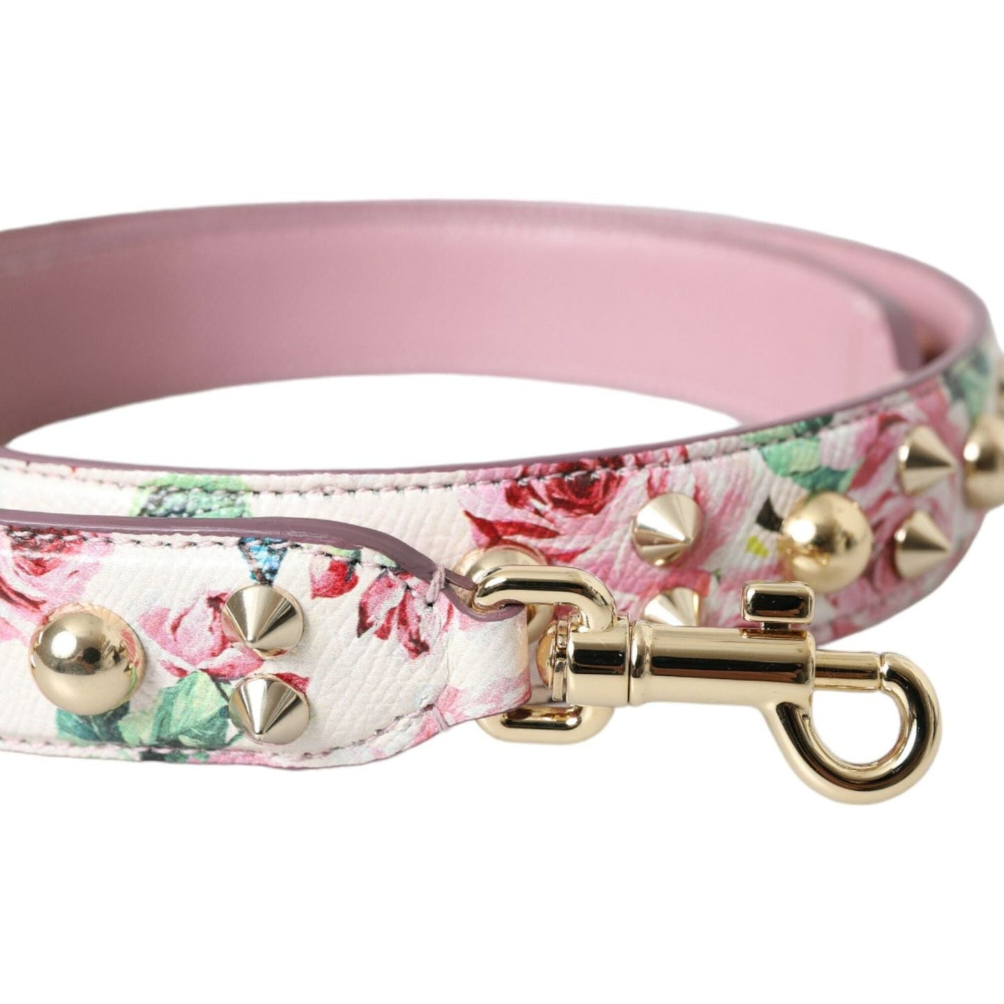 Dolce & Gabbana Pink Floral Handbag Accessory Shoulder Strap