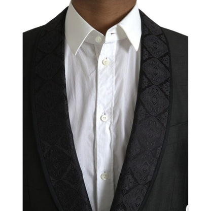 Dolce & Gabbana Black MARTINI Single Breasted Coat Blazer
