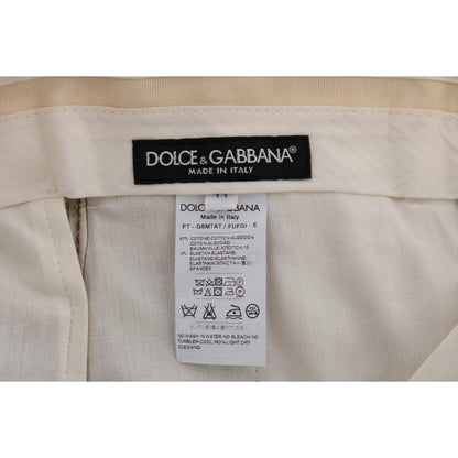 Dolce & Gabbana Brown Stretch Cotton Pants