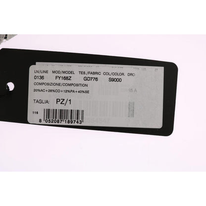 Dolce & Gabbana Black White Floral Lace Crystal Hair Claw