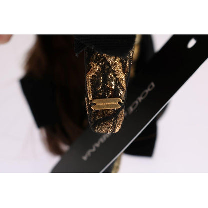 Dolce & Gabbana Clear Crystal Brown Hair Headband Tiara