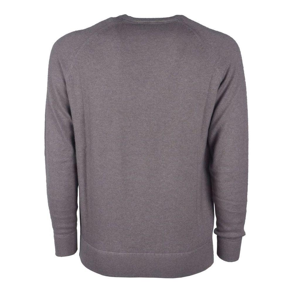 Emilio Romanelli Gray Cashmere Men Sweater