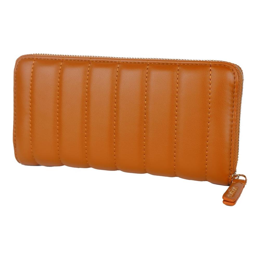 Ungaro Chic Quilted Faux Leather Wallet in Brown