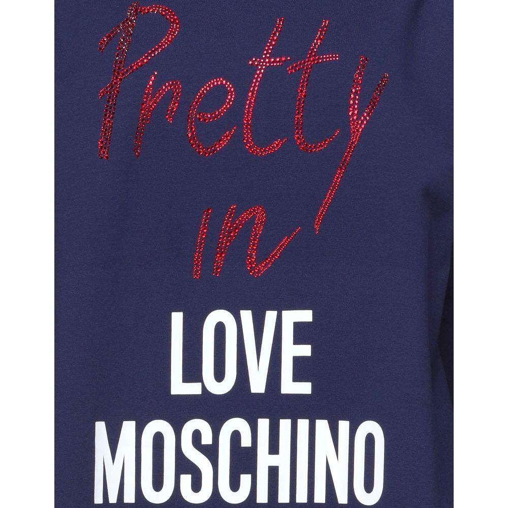 Love Moschino Blue Cotton Dress