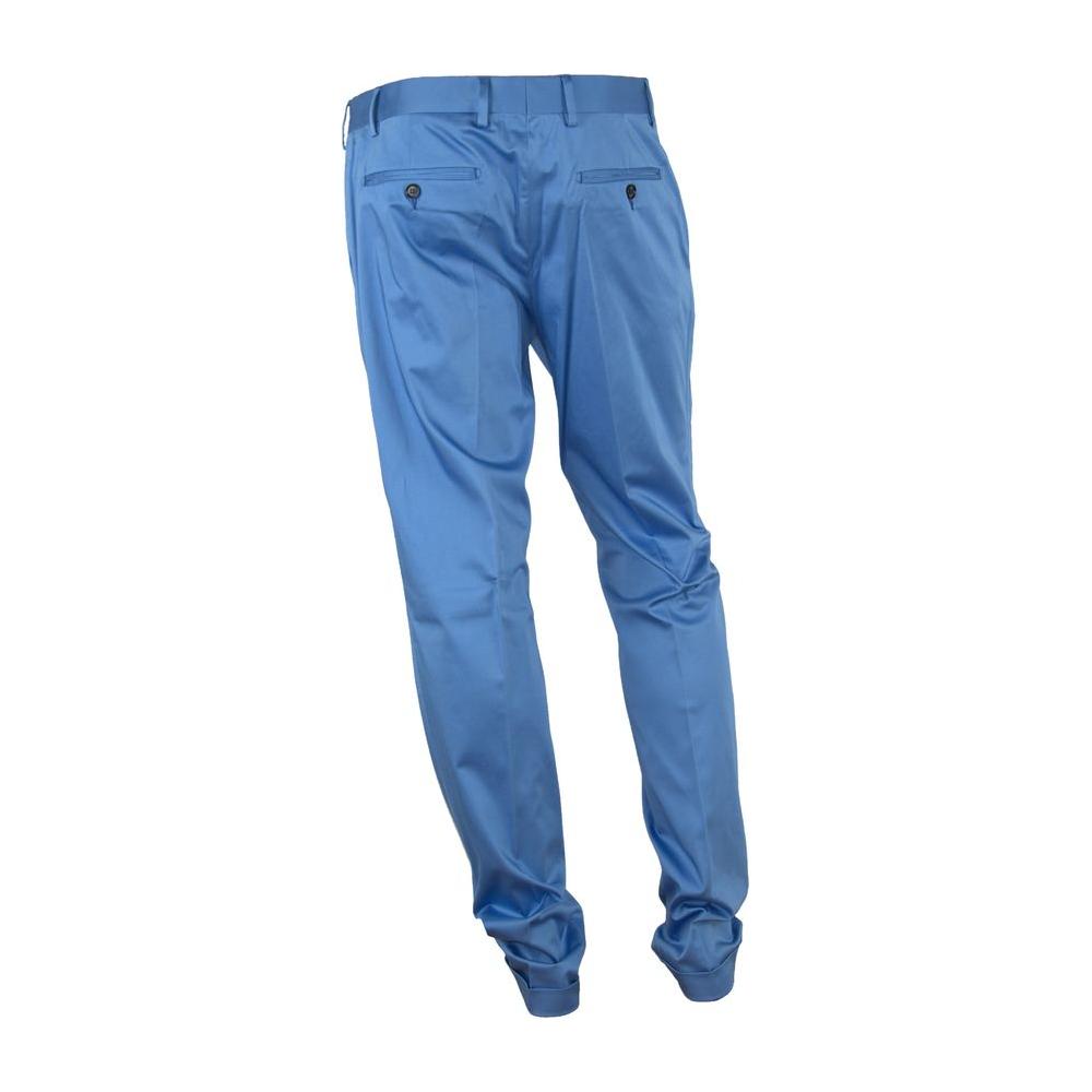 Made in Italy Blue Cotton Pant