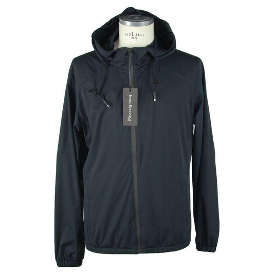 Emilio Romanelli Black Polyester Men's Jacket