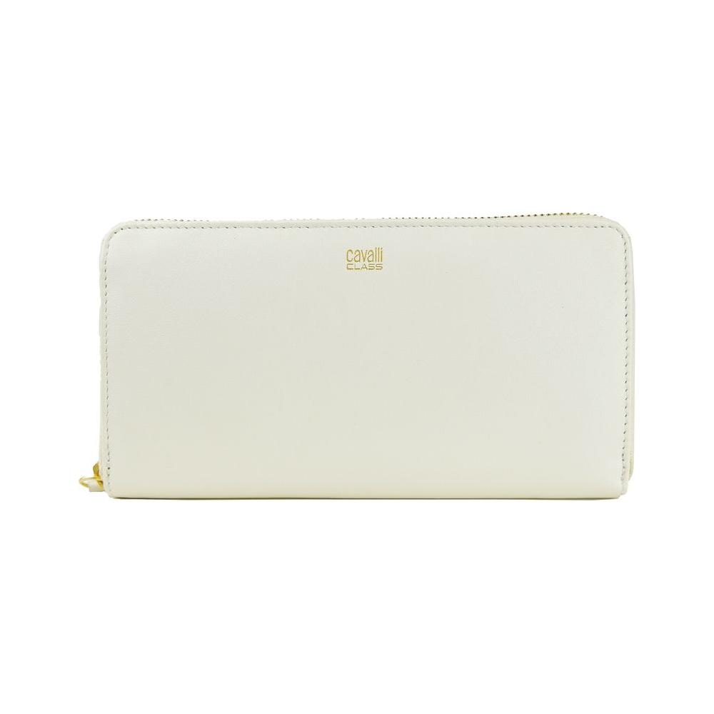 Cavalli Class White Calfskin Women Wallet WOMAN WALLETS